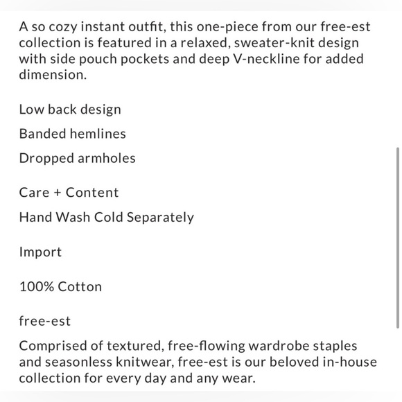 NWT Free People Hailee Jumpsuit Medium Knit One Piece - Picture 6 of 14